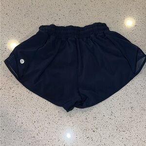 Lululemon NAVY BLUE Hotty Hot Shorts Navy 2.5” size 2